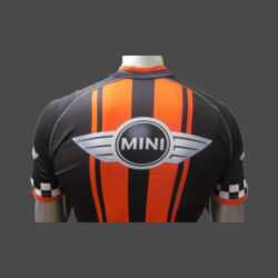 Radtrikot im MINI Design schwarz-orange