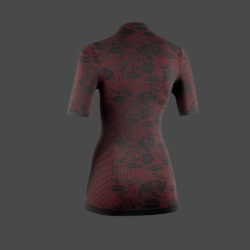 NALINI Longsleeve Funktions-Unterhemd Seamless Lady schwarz-rot